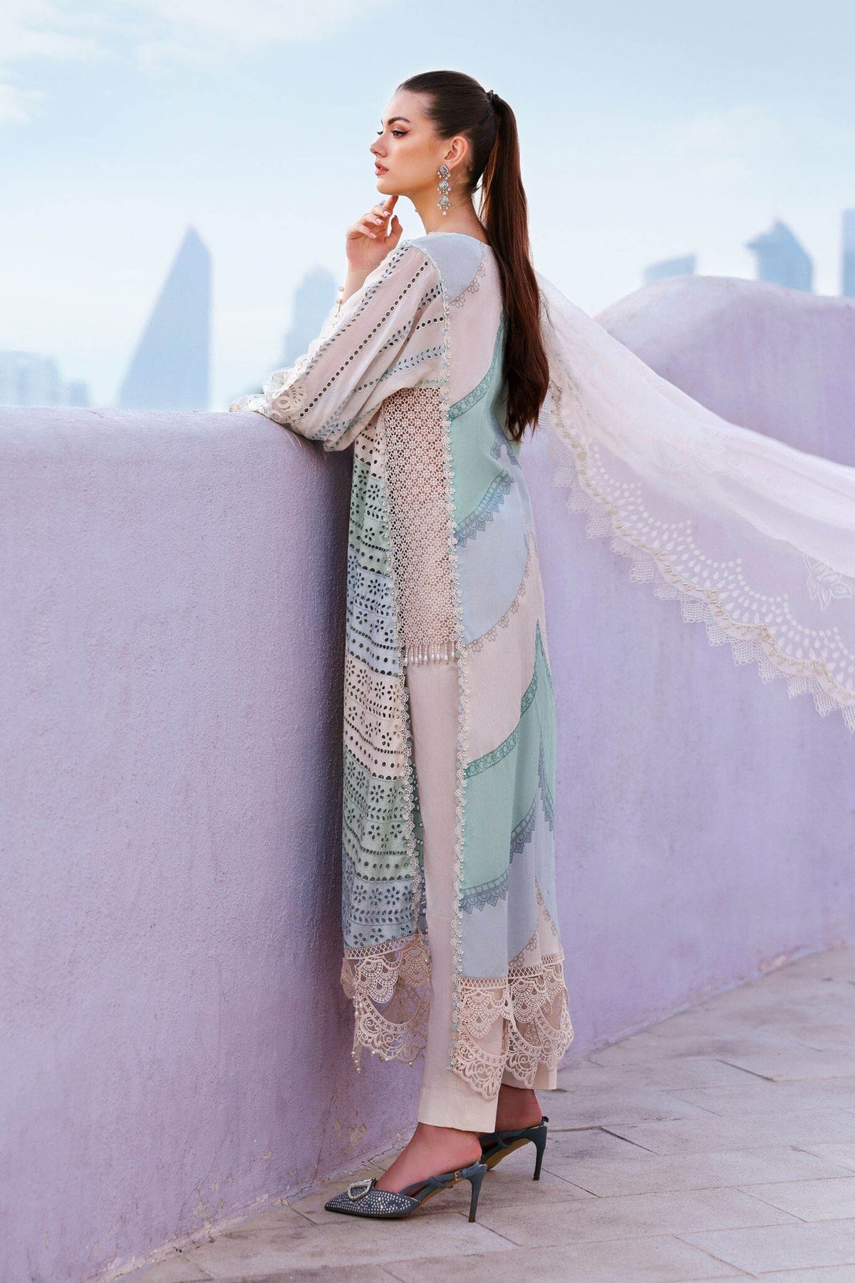 MARIA.B/HAVEY EMBROIDERED/3PC LUXURY LAWN