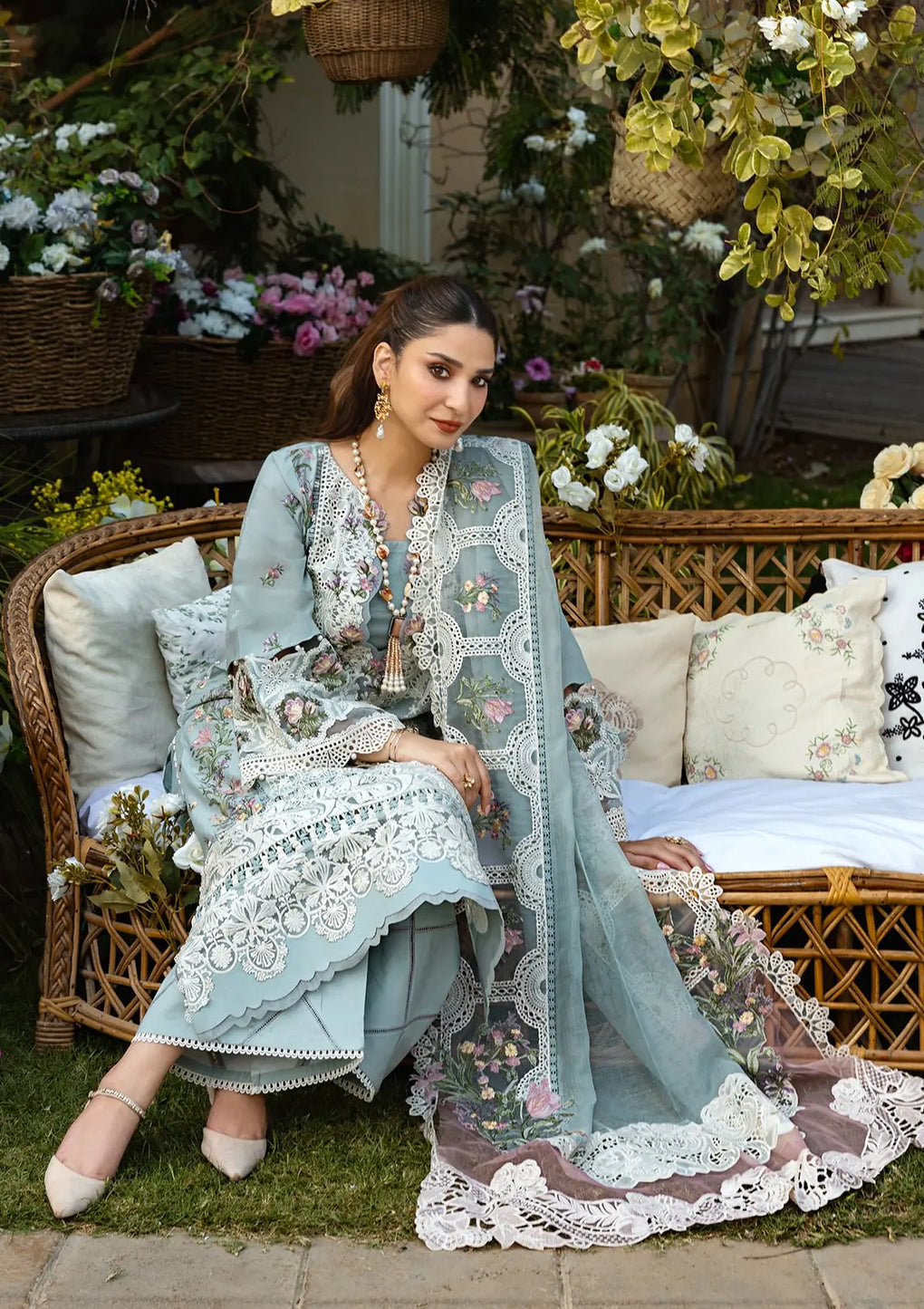 ELAF | SAMAA |UNSTITCHED LAWN 3PC