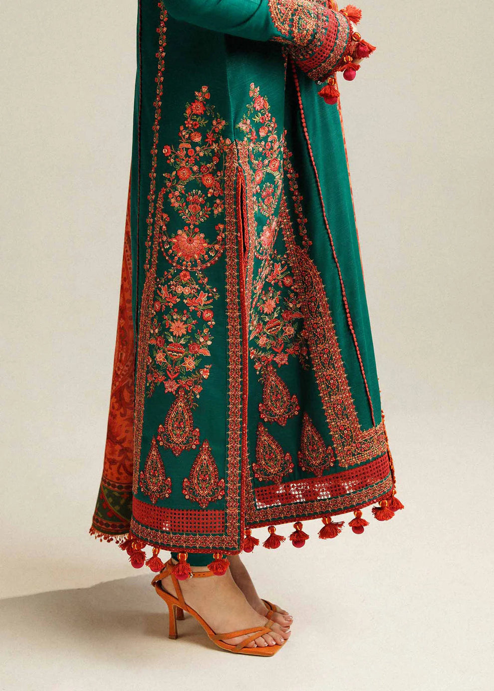 Hussain Rehar Unstitched Dhanak 3PC With Printed Shawl