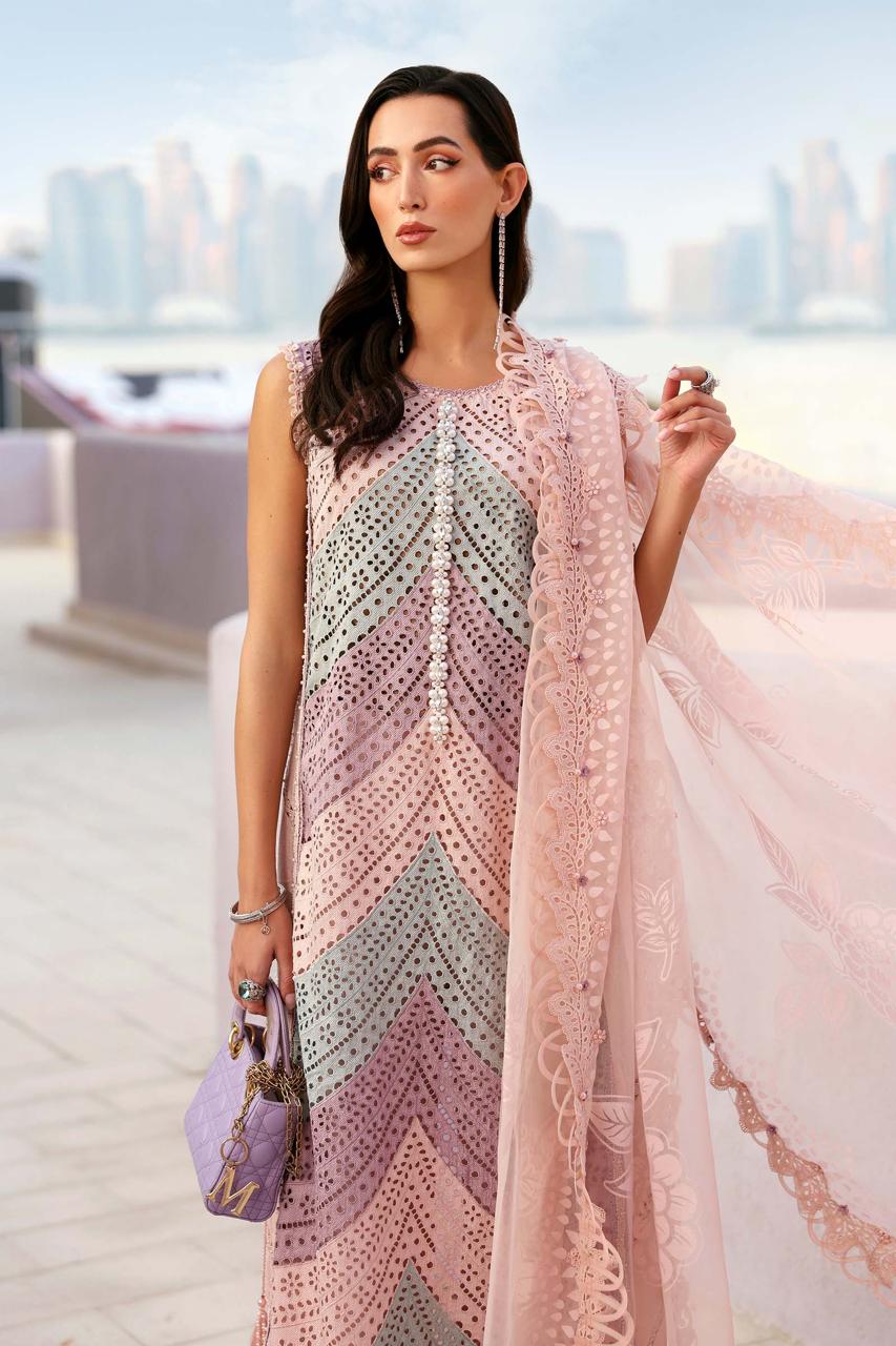 MARIA.B/HAVEY EMBROIDERED/3PC LUXURY LAWN