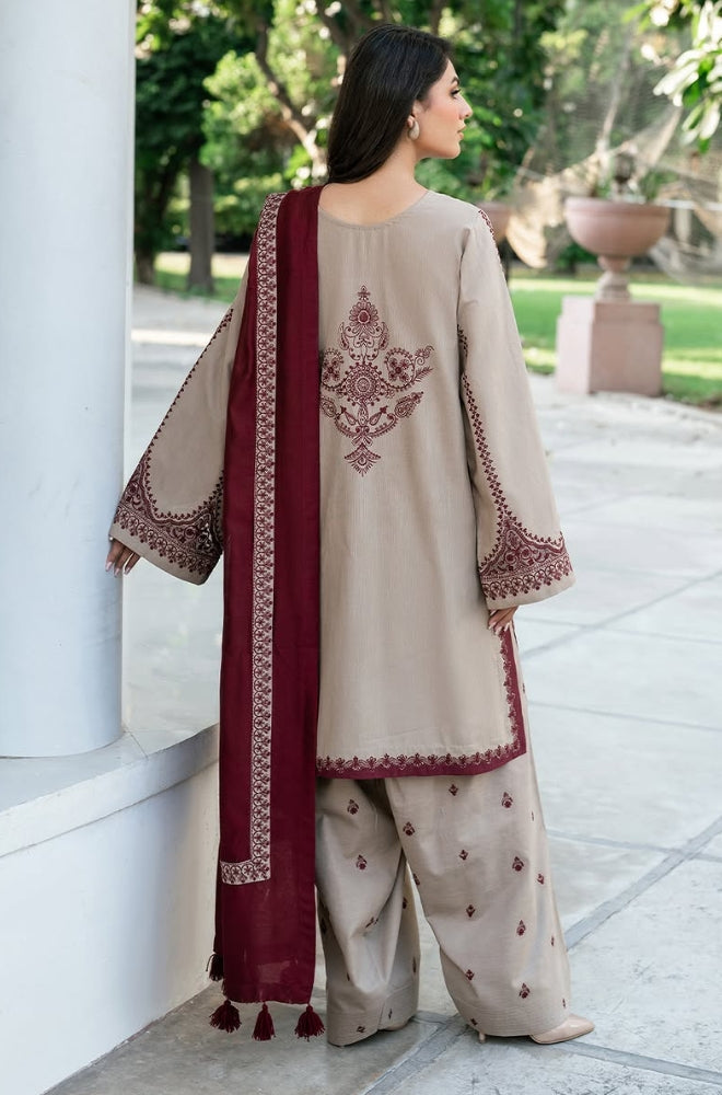 Baroque MOST DEMANDING EDITION*
*03PCS UNSTITCHED SUIT*
*FABRIC Lawn90’88*