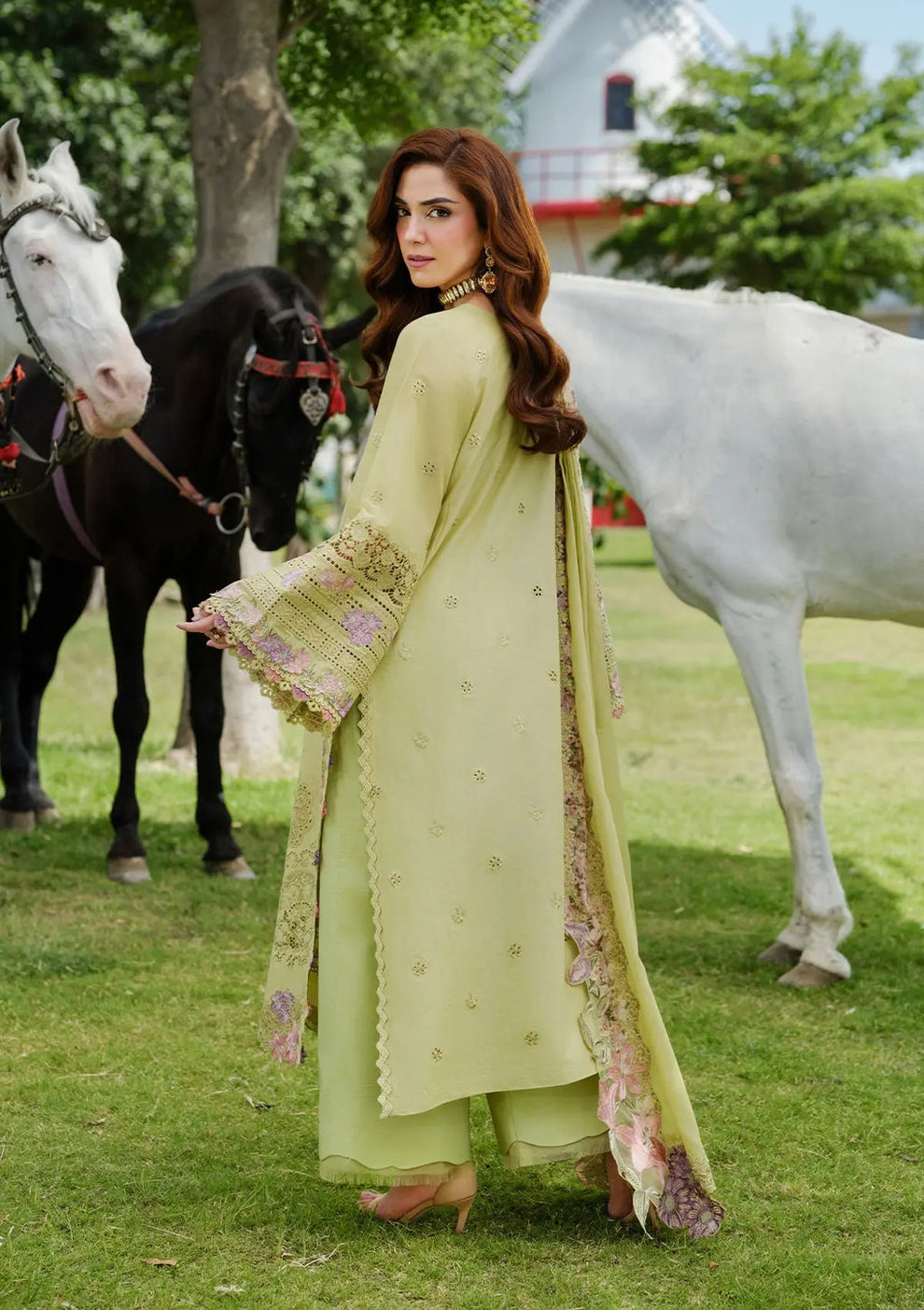 ELAF | PISTACIA | APPLE GREEN | UNSTITCHED LAWN 3PC
