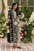 BIN_ILYAS Lawn 90/70 EMBROIDERED 3PC WITH CHIFFON EMBROIDERED SHAWL