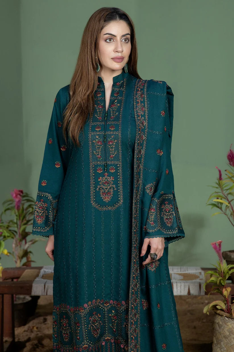 NOOR E FAJAR SUMMER UNSTITCHED LAWN 3PC WITH LAWN EMBROIDERED SHAWL